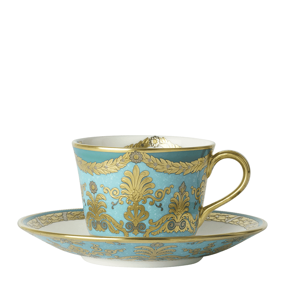 Royal Crown Derby Turquoise Palace Teacup (170ml) – alternate official product image