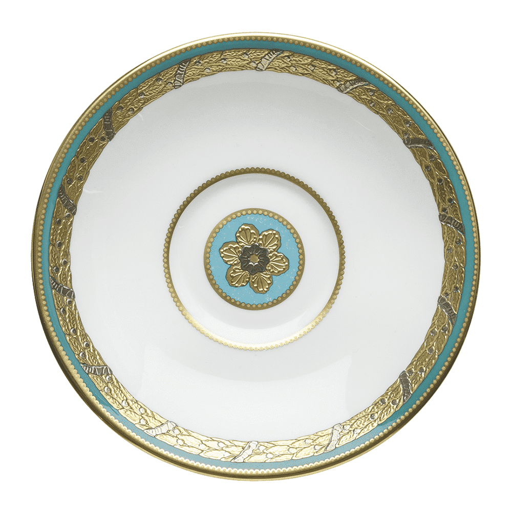 Royal Crown Derby Turquoise Palace Tea Saucer (15cm) – official product image