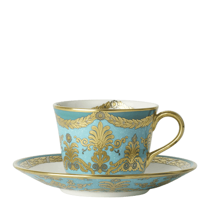 Royal Crown Derby Turquoise Palace Tea Saucer (15cm) – alternate official product image