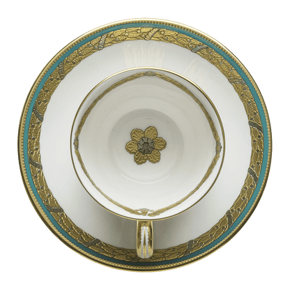 Royal Crown Derby Turquoise Palace Tea Saucer (15cm) – alternate official product image