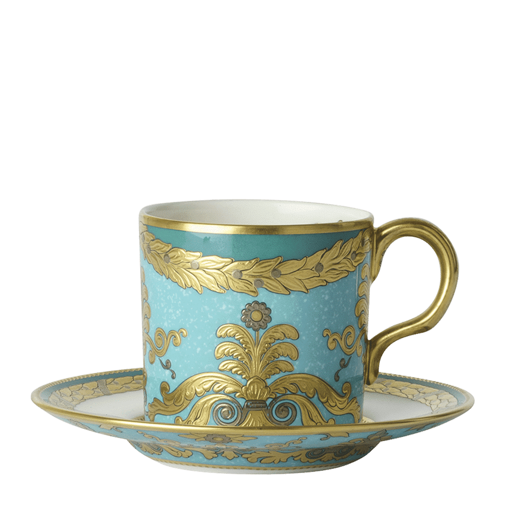 Royal Crown Derby Turquoise Palace Coffee Saucer (11.5cm) – alternate official product image