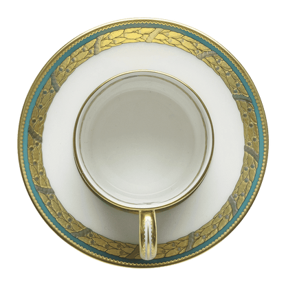 Royal Crown Derby Turquoise Palace Coffee Saucer (11.5cm) – alternate official product image