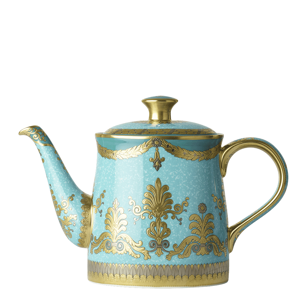Royal Crown Derby Turquoise Palace Teapot (1150ml) – official product image