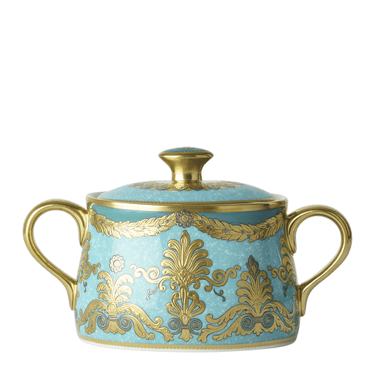 Royal Crown Derby Turquoise Palace Covered Sugar (280ml) – official product image