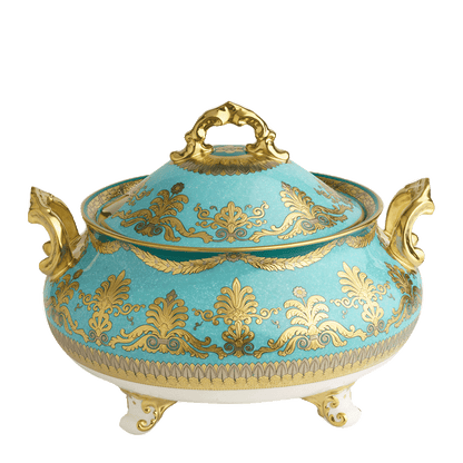 Royal Crown Derby Turquoise Palace Soup Tureen (3700ml) – official product image