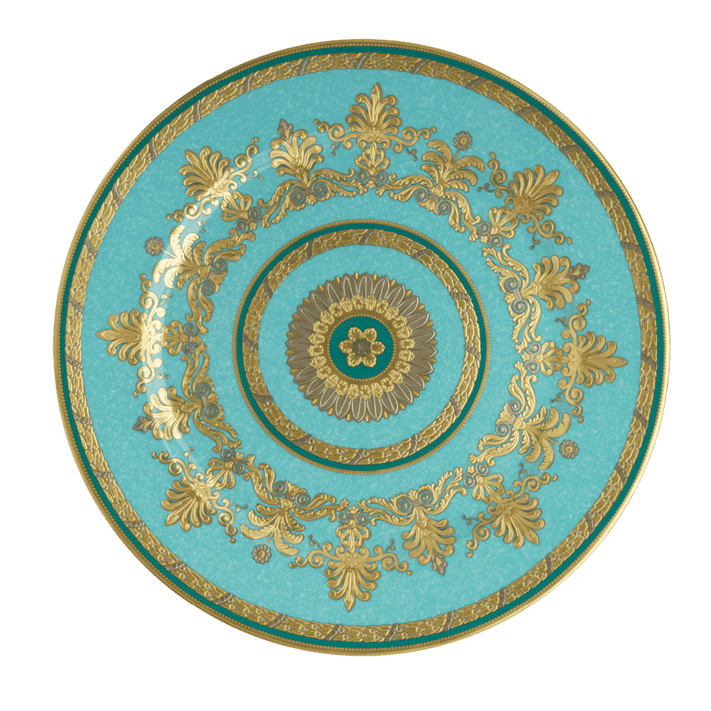 Royal Crown Derby Turquoise Palace Charger Plate (30cm) – official product image