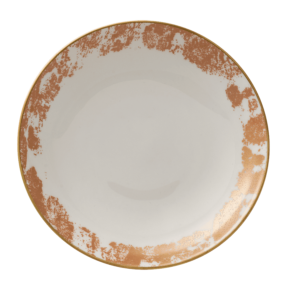 Royal Crown Derby Crushed Velvet Copper Coupe Bowl (22.5cm) – official product image