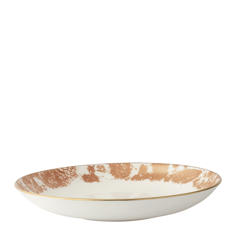 Royal Crown Derby Crushed Velvet Copper Coupe Bowl (22.5cm) – alternate official product image