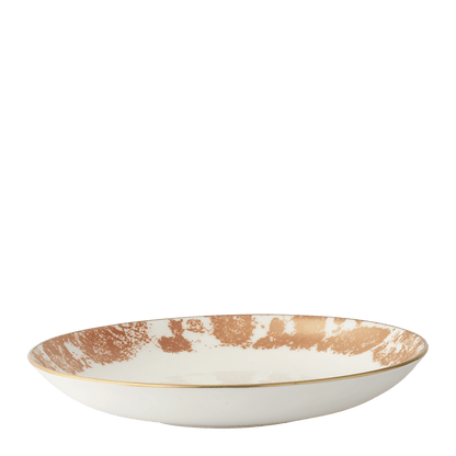 Royal Crown Derby Crushed Velvet Copper Coupe Bowl (22.5cm) – alternate official product image