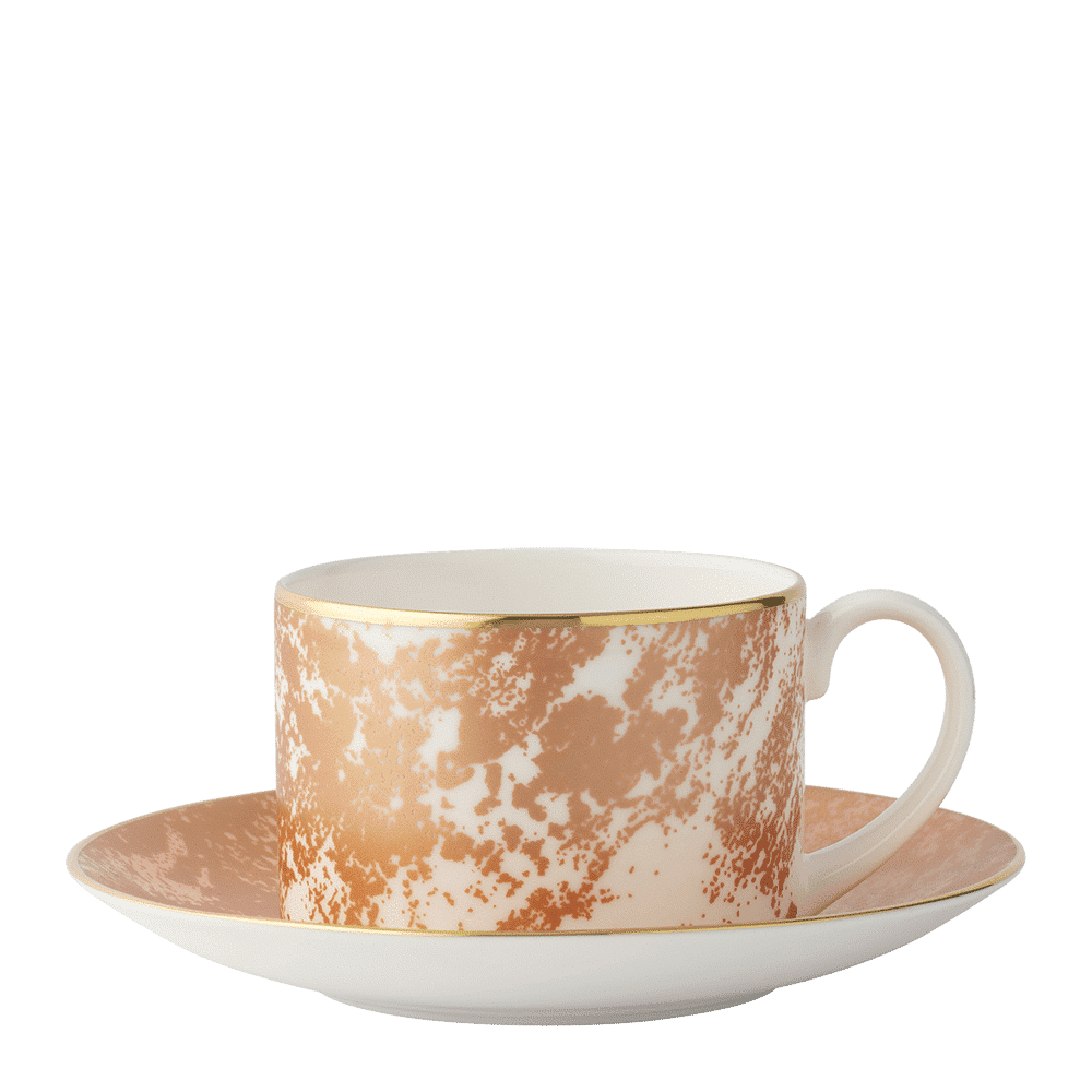 Royal Crown Derby Crushed Velvet Copper Teacup (250ml) – alternate official product image