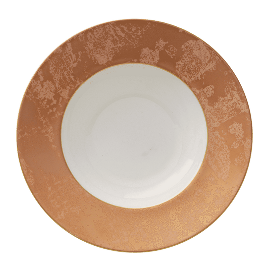 Royal Crown Derby Crushed Velvet Copper Rimmed Bowl (27cm) – official product image