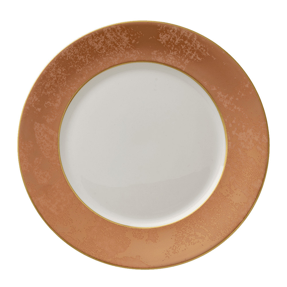 Royal Crown Derby Crushed Velvet Copper Dinner Plate (27cm) – official product image