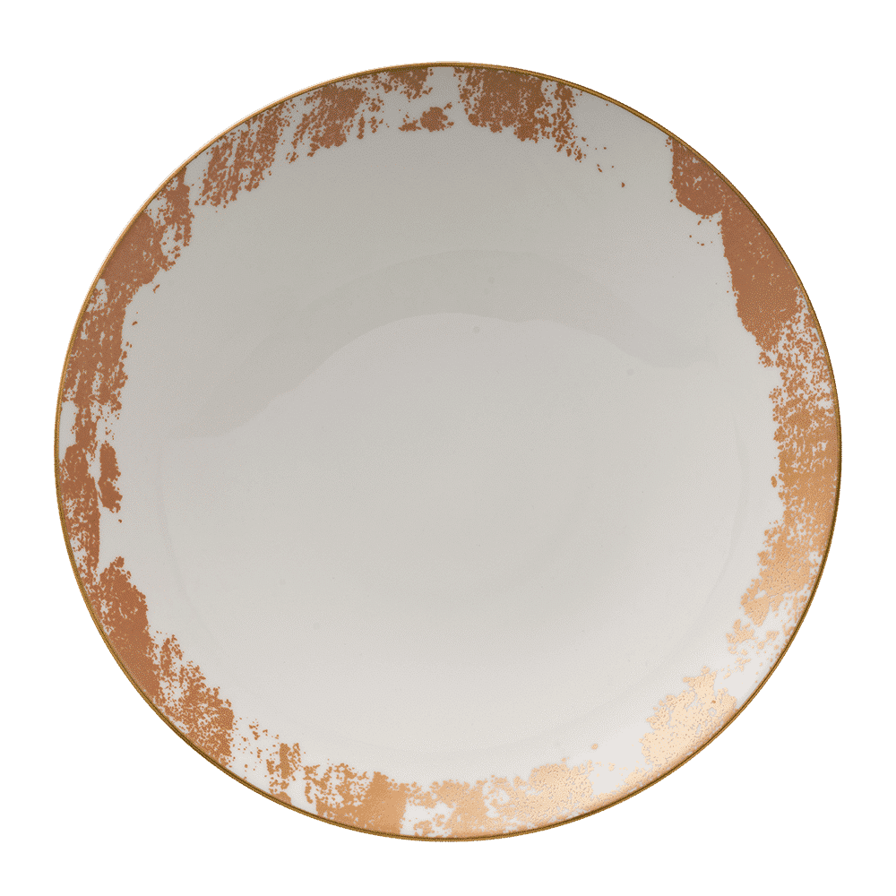 Royal Crown Derby Crushed Velvet Copper Coupe Bowl (30cm) – official product image