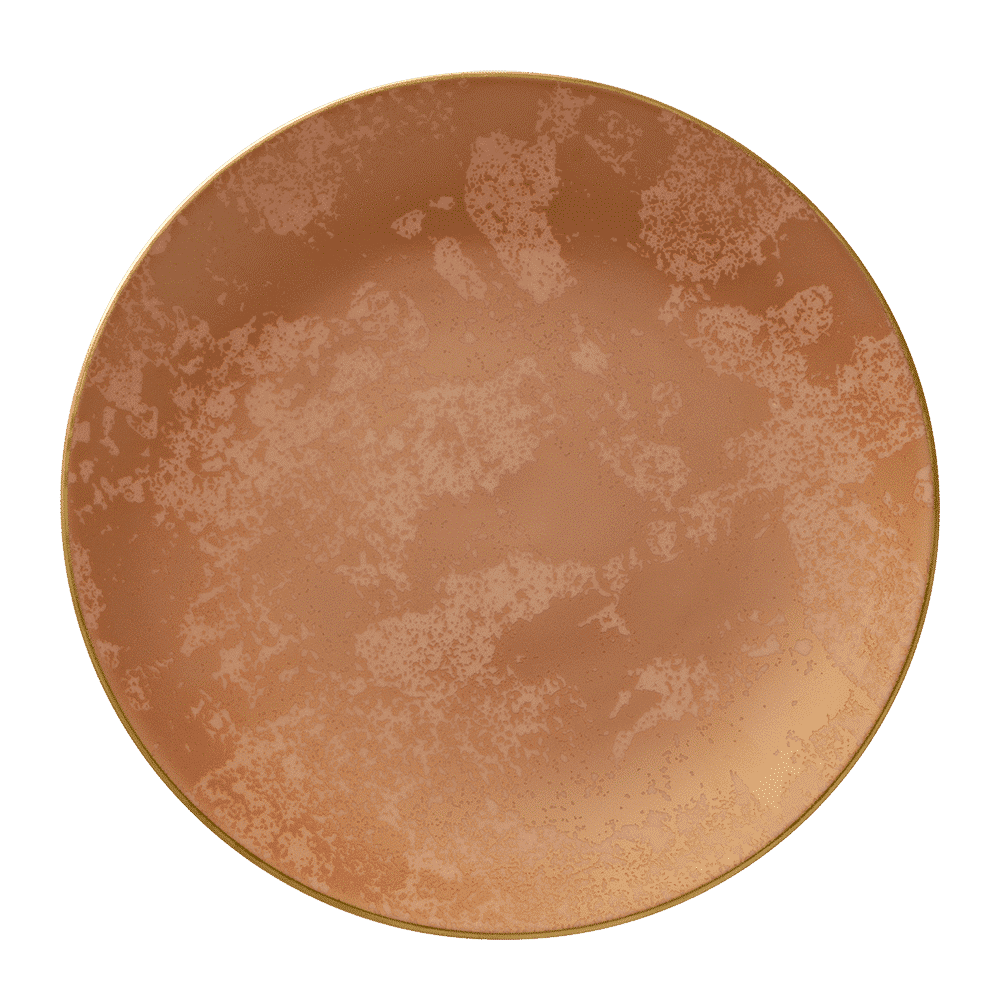 Royal Crown Derby Crushed Velvet Copper Salad Plate (21cm) – official product image