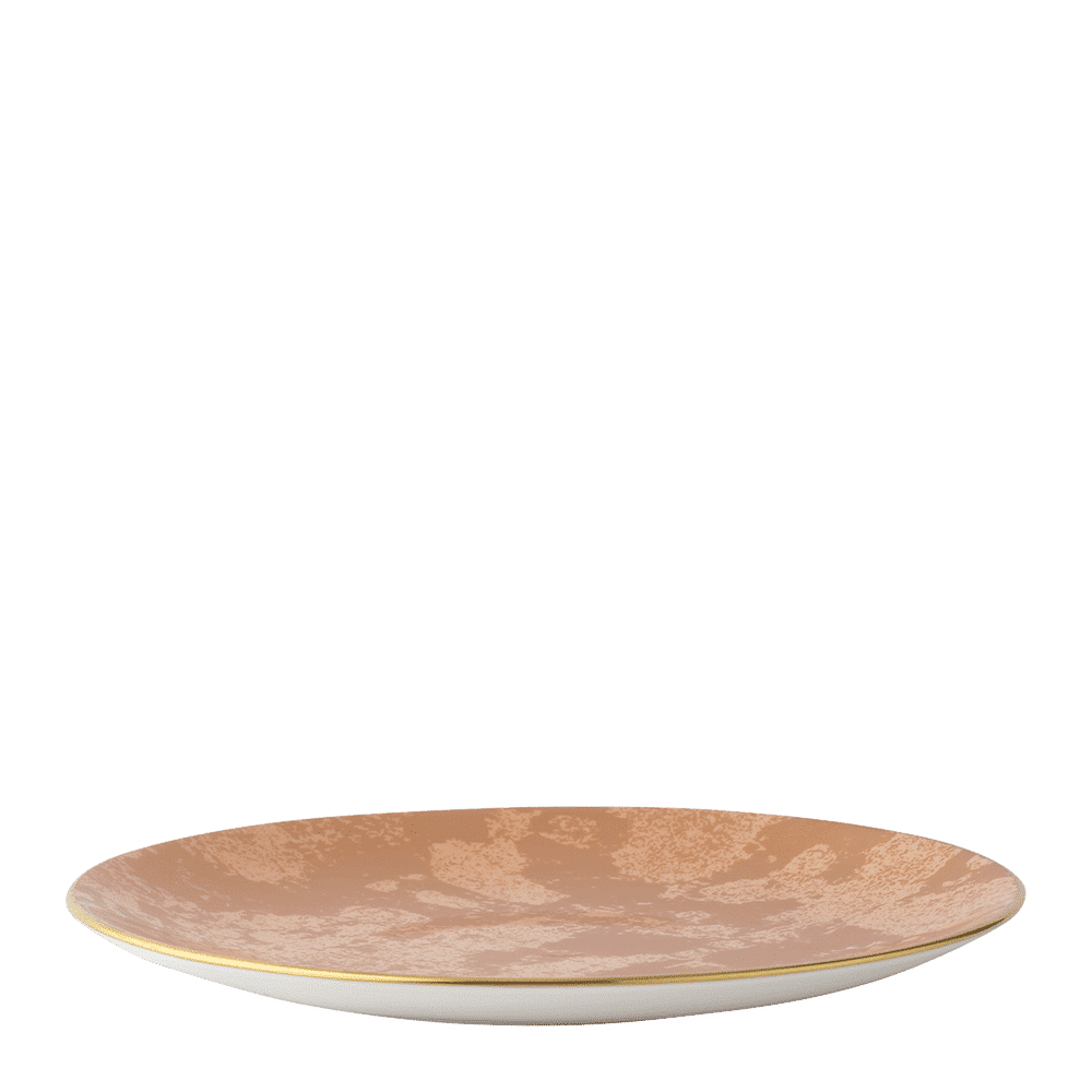 Royal Crown Derby Crushed Velvet Copper Salad Plate (21cm) – alternate official product image