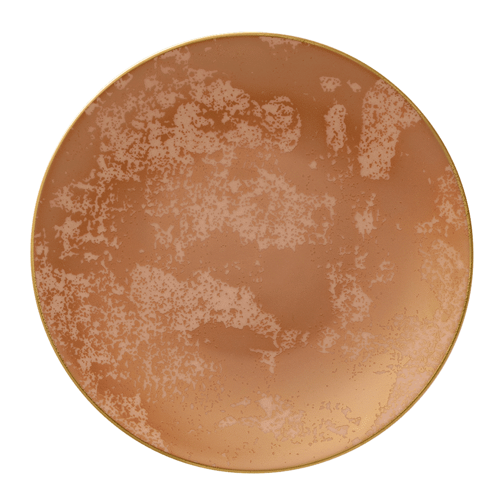 Royal Crown Derby Crushed Velvet Copper Side Plate (16cm) – official product image