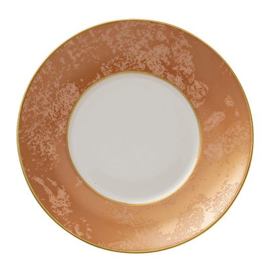 Royal Crown Derby Crushed Velvet Copper Tea Saucer (15cm) – official product image