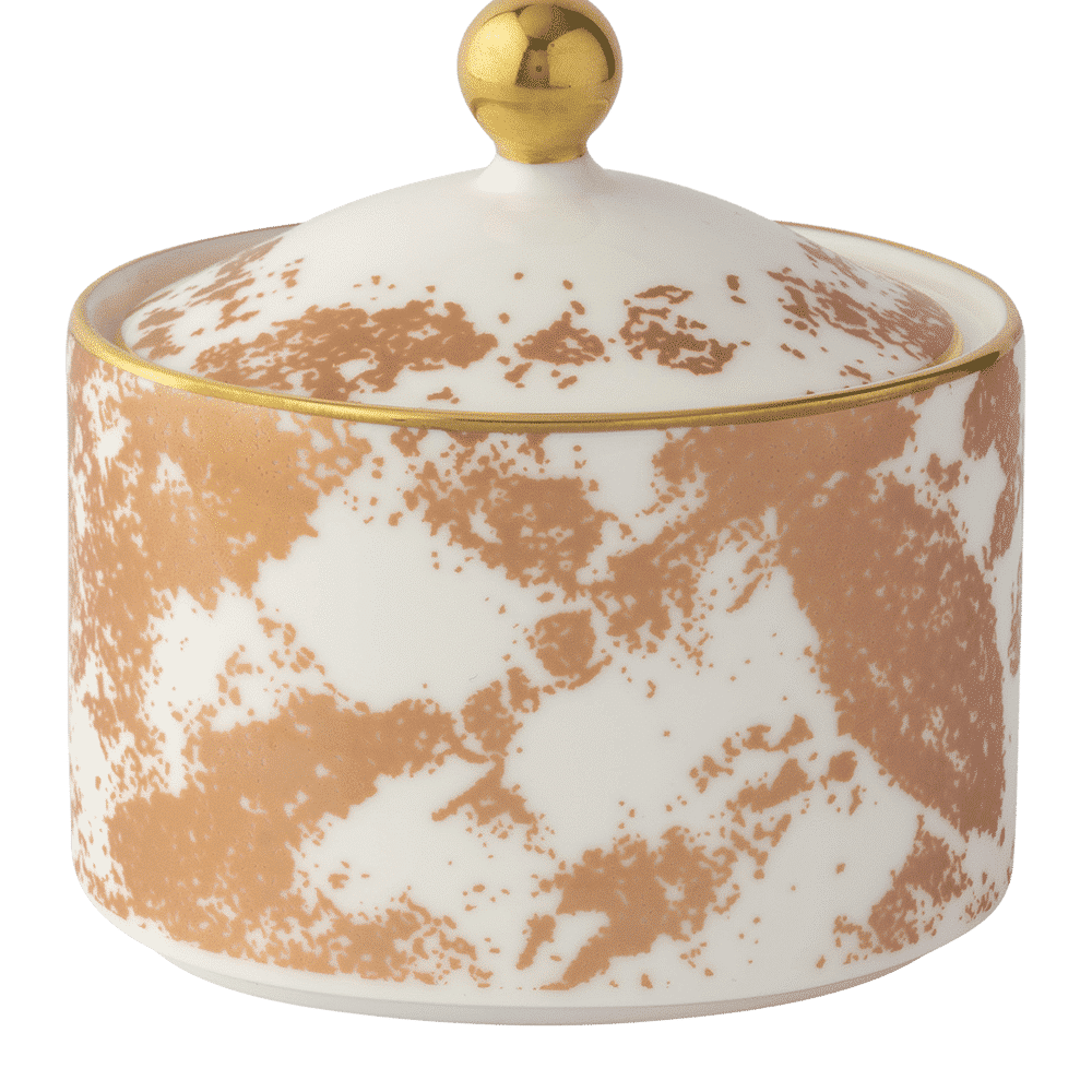 Royal Crown Derby Crushed Velvet Copper Covered Sugar (170ml) – official product image