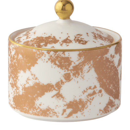 Royal Crown Derby Crushed Velvet Copper Covered Sugar (170ml) – official product image
