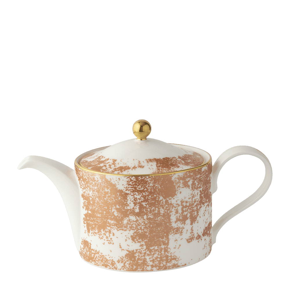 Royal Crown Derby Crushed Velvet Copper Teapot (1050ml) – official product image