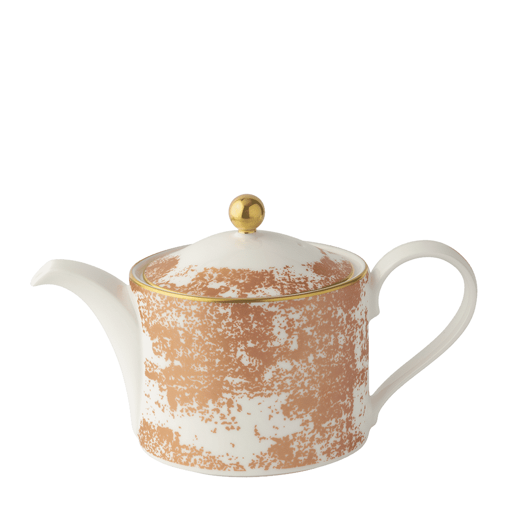 Royal Crown Derby Crushed Velvet Copper Teapot (500ml) – official product image