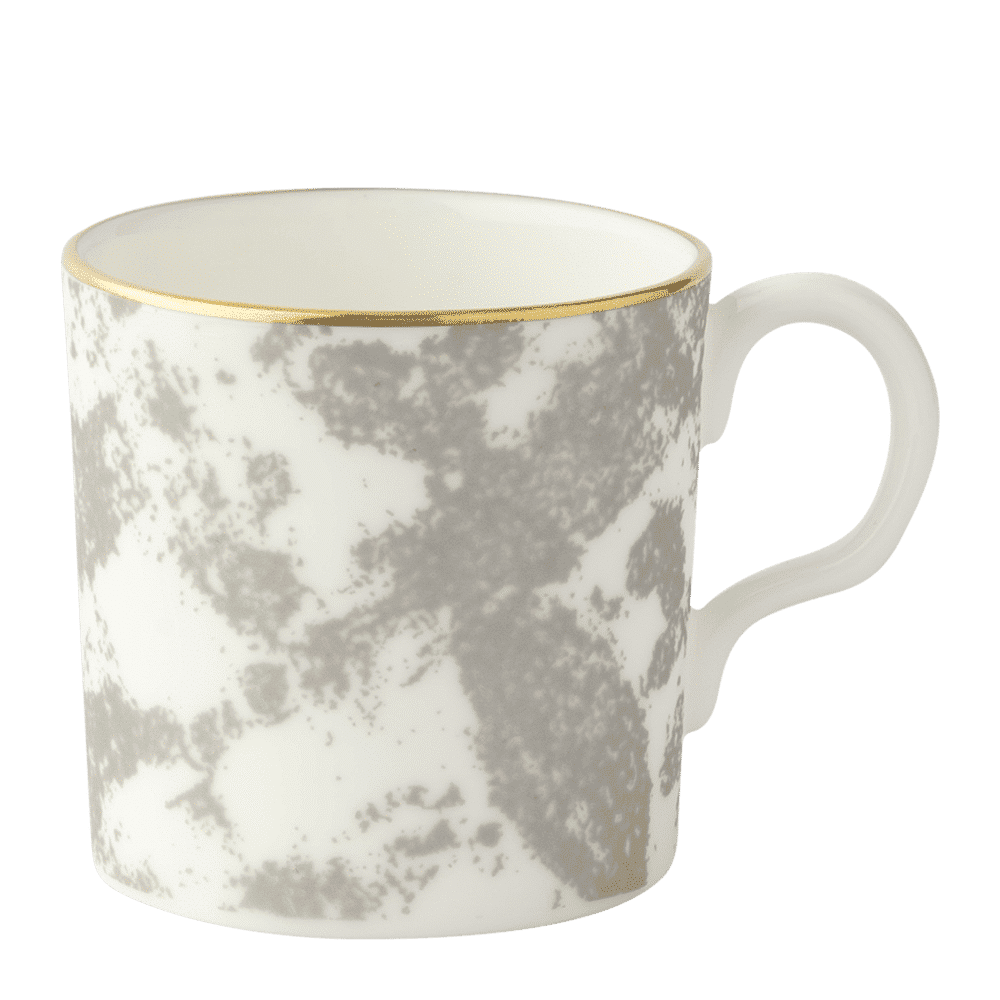 Royal Crown Derby Crushed Velvet Grey Coffee Cup (85ml) – official product image