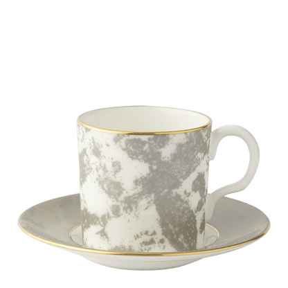 Royal Crown Derby Crushed Velvet Grey Coffee Saucer (11.5cm) – alternate official product image