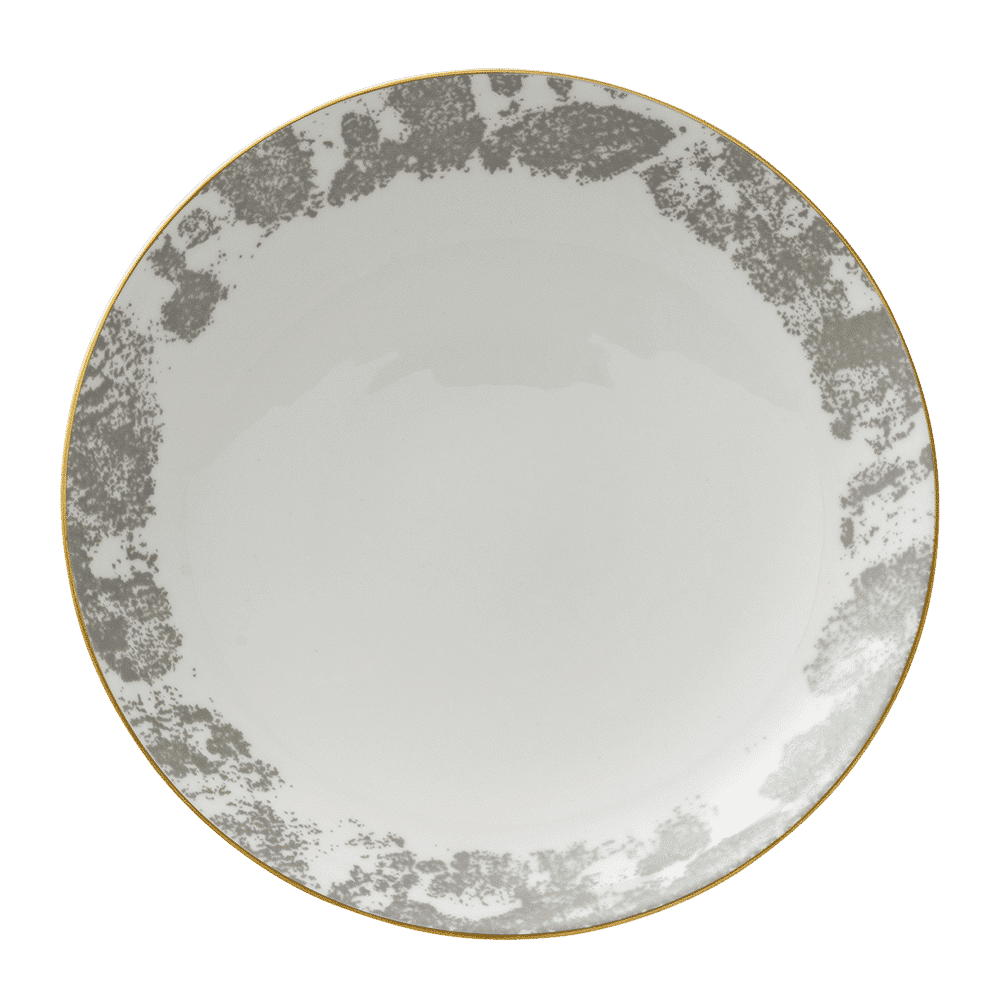 Royal Crown Derby Crushed Velvet Grey Coupe Bowl (22.5cm) – official product image