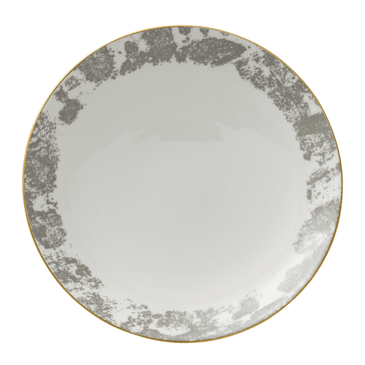 Royal Crown Derby Crushed Velvet Grey Coupe Bowl (22.5cm) – official product image