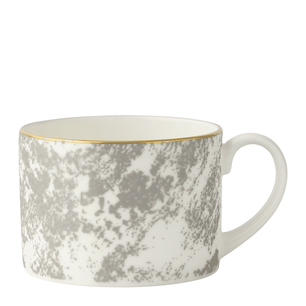 Royal Crown Derby Crushed Velvet Grey Teacup (250ml) – official product image