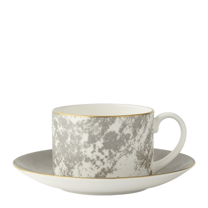 Royal Crown Derby Crushed Velvet Grey Teacup (250ml) – alternate official product image