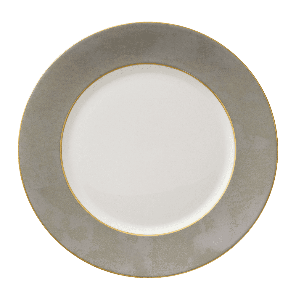 Royal Crown Derby Crushed Velvet Grey Dinner Plate (27cm) – official product image