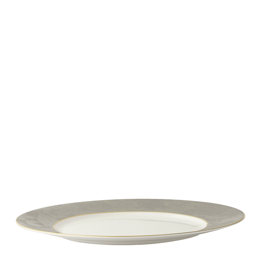 Royal Crown Derby Crushed Velvet Grey Dinner Plate (27cm) – alternate official product image