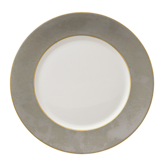 Royal Crown Derby Crushed Velvet Grey Dinner Plate (27cm) – official product image