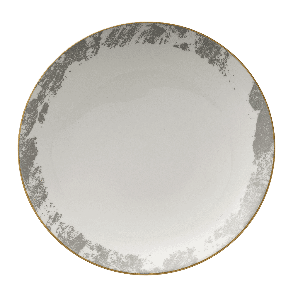Royal Crown Derby Crushed Velvet Grey Coupe Bowl (30cm) – official product image