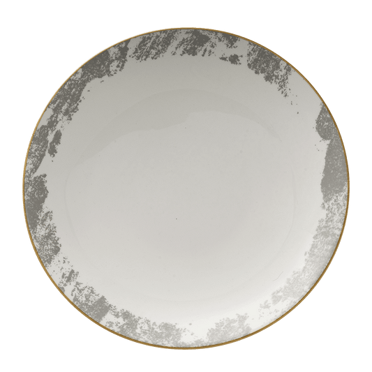 Royal Crown Derby Crushed Velvet Grey Coupe Bowl (30cm) – official product image