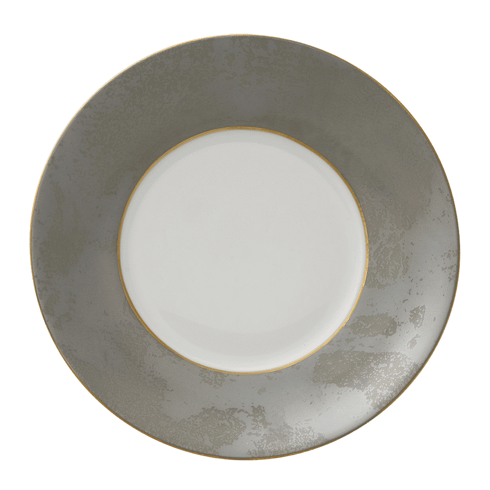 Royal Crown Derby Crushed Velvet Grey Tea Saucer (15cm) – official product image