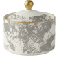 Royal Crown Derby Crushed Velvet Grey Covered Sugar (170ml) – official product image