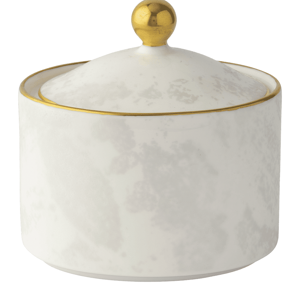 Royal Crown Derby Crushed Velvet Pearl Covered Sugar (170ml) – official product image