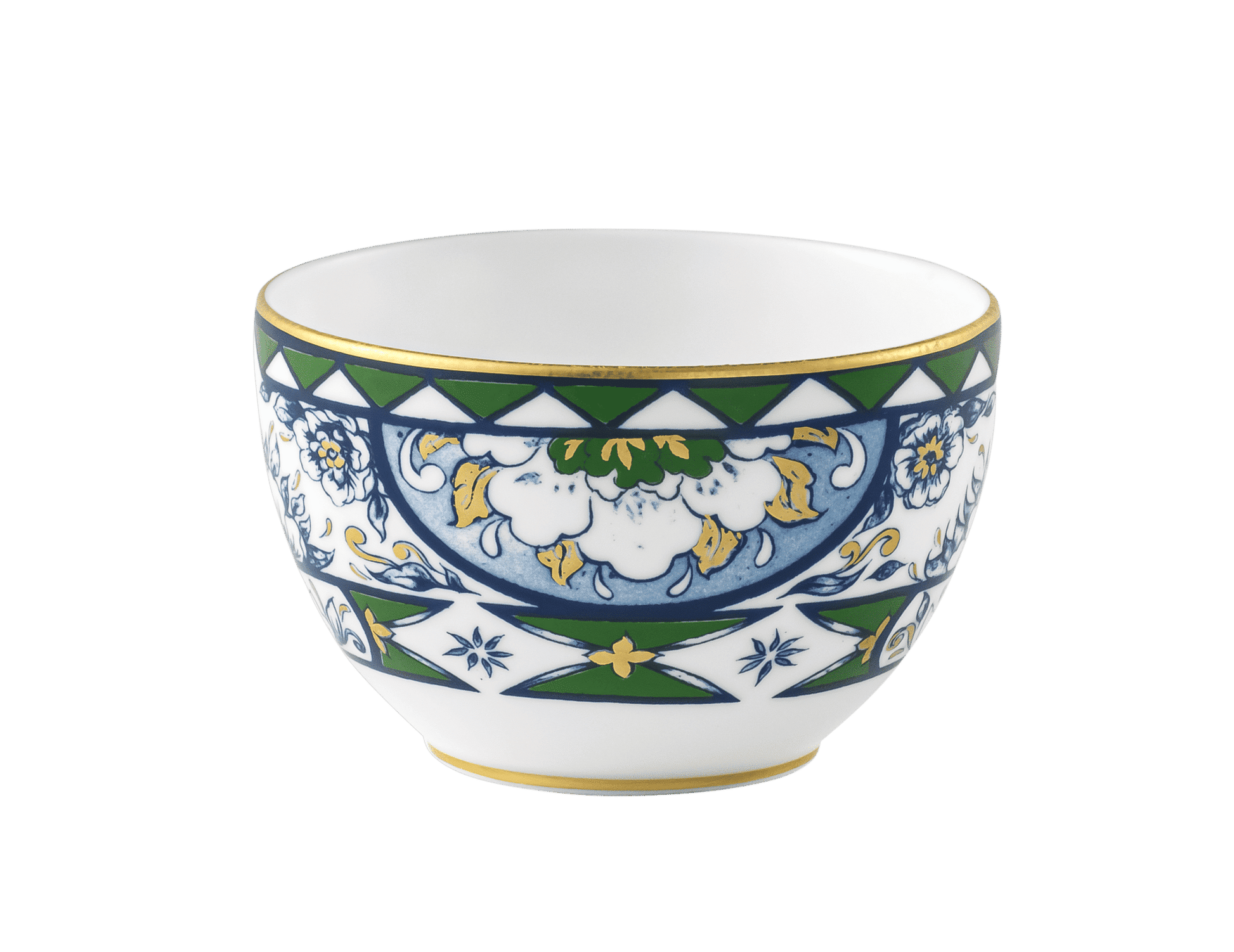 Royal Crown Derby Victorias Garden Blue, Green and Red Sugar Bowl (250ml) – official product image