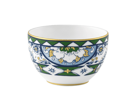 Royal Crown Derby Victorias Garden Blue, Green and Red Sugar Bowl (250ml) – official product image