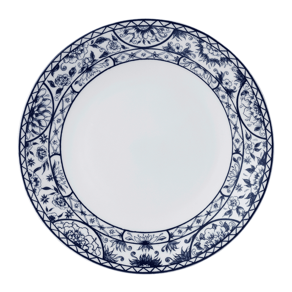Royal Crown Derby Victorias Garden Blue Dinner Plate (27cm) – official product image