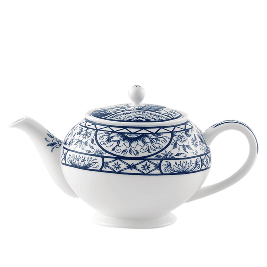Royal Crown Derby Victorias Garden Blue Teapot (1000ml) – official product image