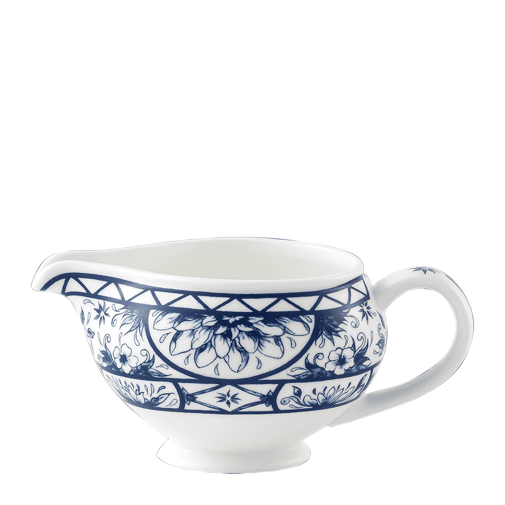 Royal Crown Derby Victorias Garden Blue Cream Jug (300ml) – official product image