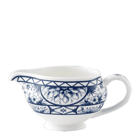 Royal Crown Derby Victorias Garden Blue Cream Jug (300ml) – official product image