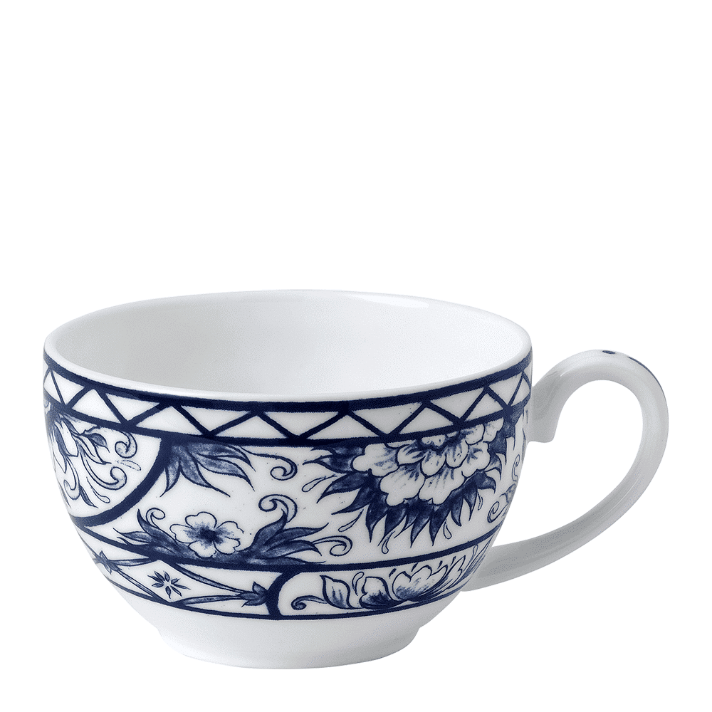 Royal Crown Derby Victorias Garden Blue Teacup (250ml) – official product image