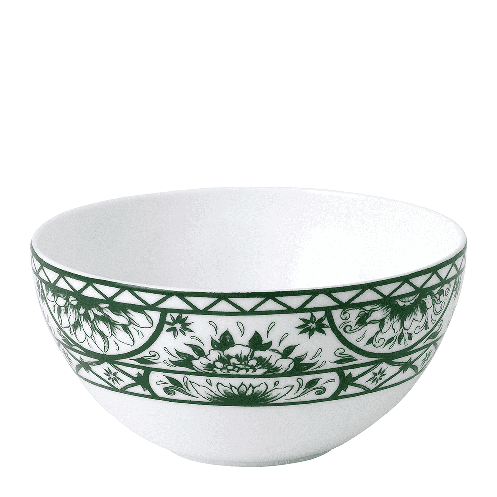Royal Crown Derby Victorias Garden Green Bowl (14.5cm) – official product image