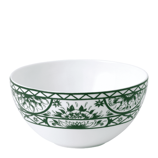 Royal Crown Derby Victorias Garden Green Bowl (14.5cm) – official product image