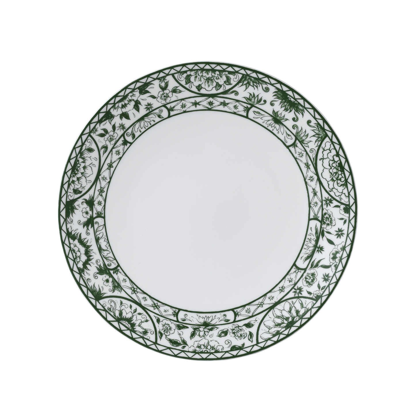 Royal Crown Derby Victorias Garden Green Dinner Plate (27cm) – official product image