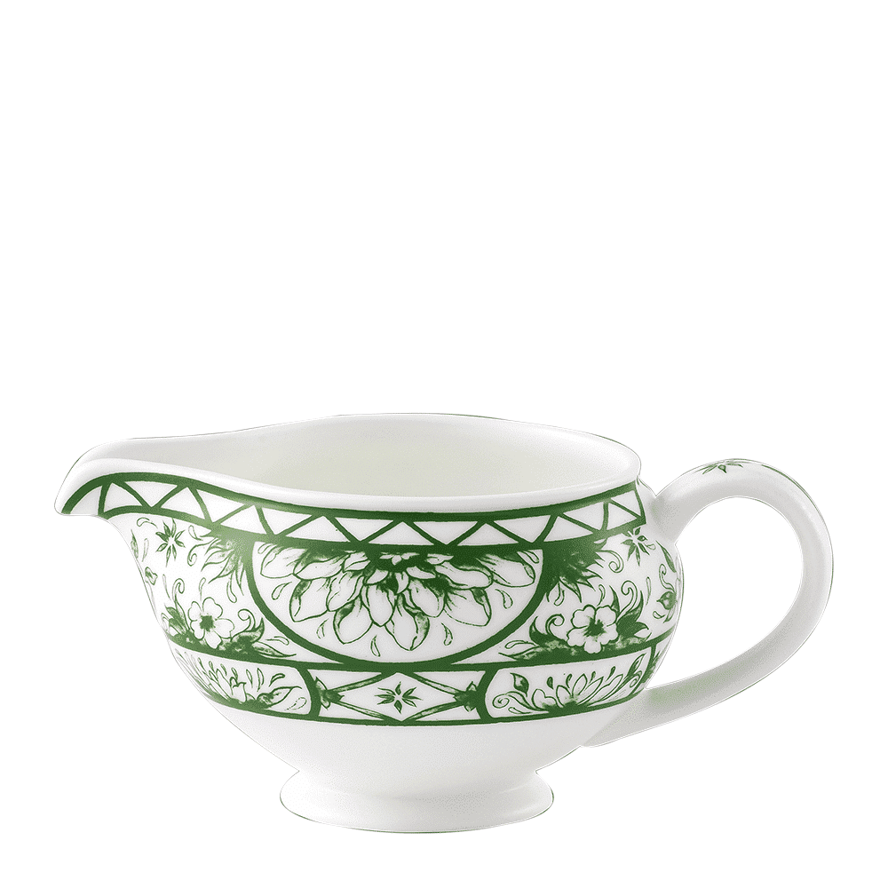Royal Crown Derby Victorias Garden Green Cream Jug (300ml) – official product image